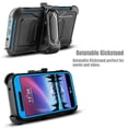 thumbnail image 2 of LG K20 Plus Case, LG K20 V Case, LG LV5 Case, LG K10 2017 Case, LG Harmony Case, Mignova Heavy Duty Armor Case With Screen Protector + Kickstand Belt Swivel Clip Holster Cover-Blue, 2 of 8