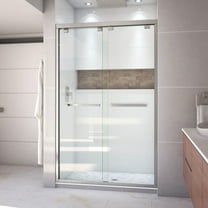 DreamLine Encore 44-48 in. W x 76 in. H Semi-Frameless Bypass Shower Door in Brushed Nickel