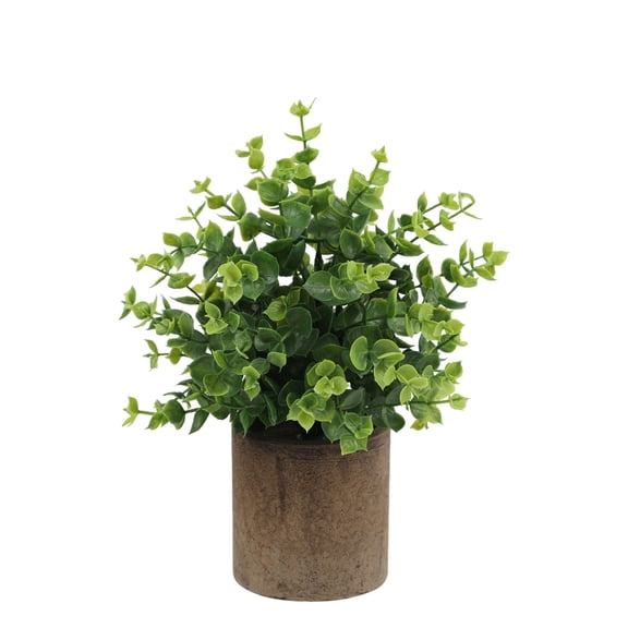 HCTSHG Indoor Artificial Tea In Pot Green Color Green Plant Potting Semi Spherical Pulp Bonsai Home Desk Decoration Artificial Potted Plant for Bathroom, House Decorations