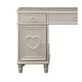 thumbnail image 4 of Benzara Seraph Vanity Set Featuring Stool And Mirror Silver, 4 of 5