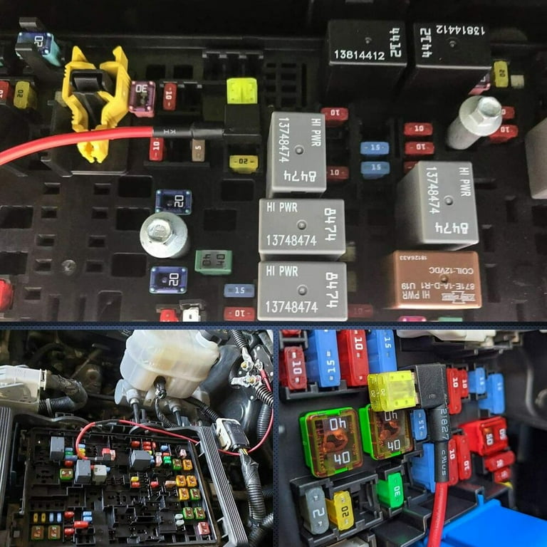 10 Portafusibili A Lama Add-a-Circuit: Adattatore Per Auto 12V-24V, Micro2, 15A