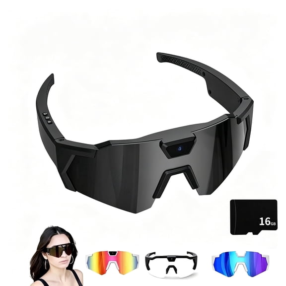 4K HD smart baseball glasses with built-in camera, audio and video recording functions.