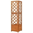 thumbnail image 2 of vidaXL Corner Trellis Planter 40x40x150 cm Solid Fir Wood, 2 of 4