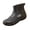 Y-50 Black, variant on Y-50 Black Ladies Waterproof Round Toe Rain Boots Short Comfortable Casual Slip On Fall Winter Versatile Shoes