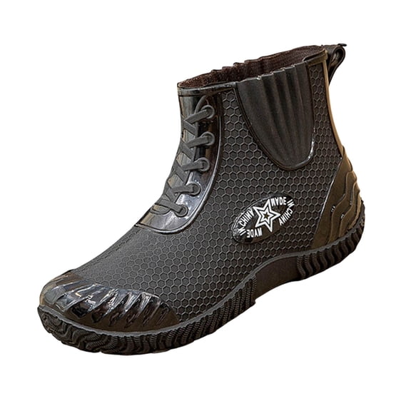XUNKUSGA Rain Boots Women Waterproof Slip-Resistant Ankle Rain Shoes Comfortable Lightweight Rubber Women's Rain Footwear,5.5