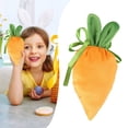 thumbnail image 2 of 10PCS Easter Carrot Shaped Treat Bags Easter Basket Stuffers Fabric Drawstring Candy Gift Goodie Bags for Egg Hunt Outdoor Party Supplies, 2 of 8