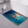 thumbnail image 2 of SPXUBZ Sea Turtle Underwater Scene Non Slip Kitchen Mats Bathroom Rugs Floor Mats for Floor 31.5x20 inch, 2 of 5