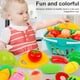 thumbnail image 5 of Play Play Kit de alimentos con cesta de comestibles Verduras de frutas Cocina Pretend Toy Andddlers Navidad Regalos de Acción de Gracias Suministros 21 piezas Inevent FN001085-01, 5 of 6