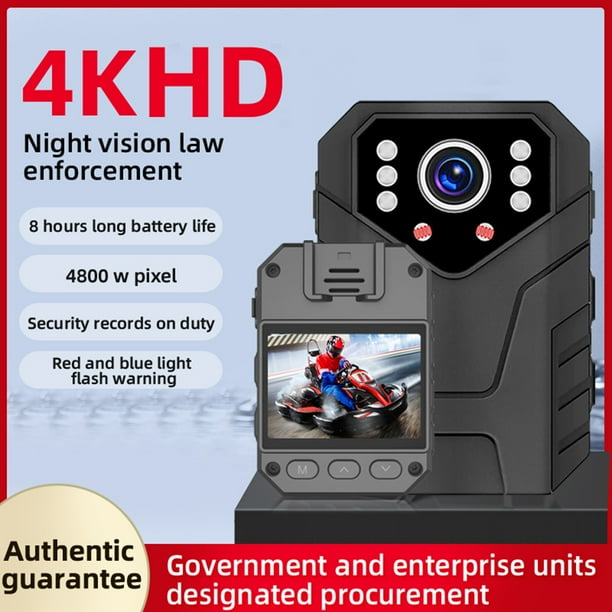 Kotyreds 1080P HD Body Camera Wearable 1800mAh Night Vision Video Recorder with Back Clip