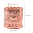 thumbnail image 2 of IBASETOY Rose Plated Gold Stainless Steel Hanging Cutlery Holder with Draining Holes for Kitchen Utensils, 2 of 5