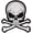 SKULL & BONES, variant on CATTLE SKULL, PATCH - Cattle Head Skull High Thread Iron-On Heat Sealed Backing Sew-On Large Patch - 11" x 11"