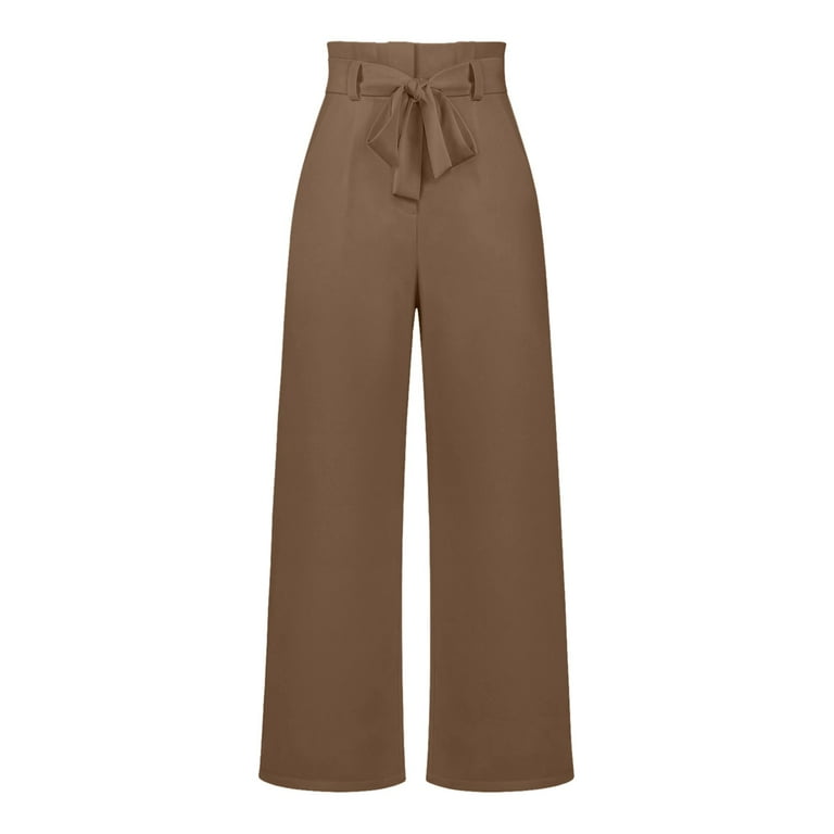 CZYINXIAN Women's Casual High Waisted Pants Wide Leg Pants