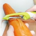thumbnail image 5 of Stainless Steel Kitchen, Vegetable Peeler, Julienne Peeler Vegetable Peeler, Produce Skin Removal, Kitchen Handles, Lime White, 1 Pc, 5 of 8