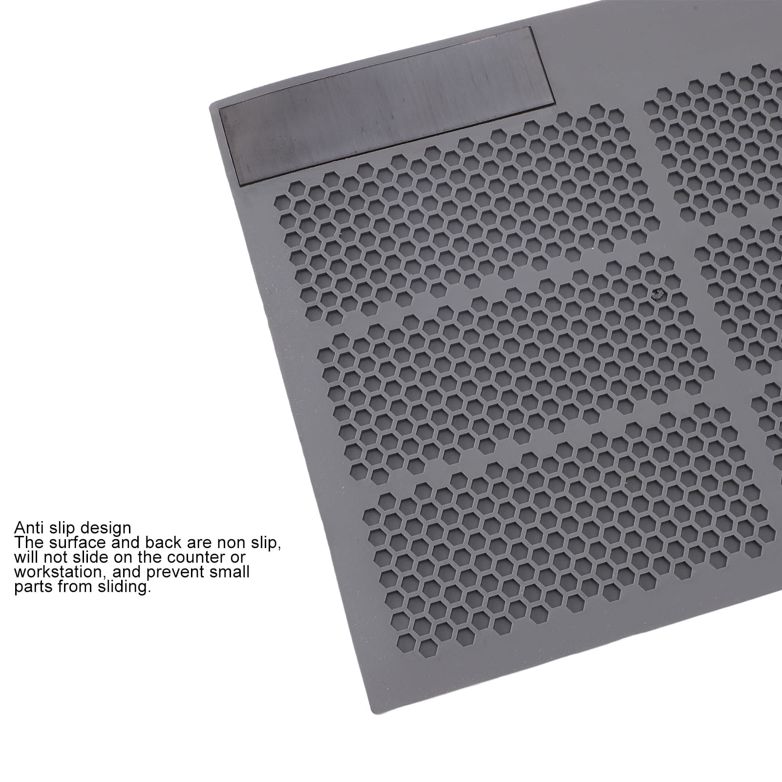 Rupoun Heatproof Silicone Electronics Repair Mat 14.96 Inches / 38 cm With Magnetic Screw Storage For Soldering Iron Station Works [cite: 1, 12]