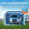 thumbnail image 5 of KFFKFF Inflatable Paint Booth, 29.5x15.7x11.8 ft, Includes 950W+750W Blowers, Air Filtration, Ideal for Big Trucks, Vans, Machinery, 5 of 9