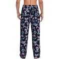 thumbnail image 3 of Easygdp Love Butterflies Men's Pajama Pant, Sleep Elastic Waistband Lounge Pants - X-Large, 3 of 9