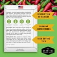 thumbnail image 4 of Bird's Eye Thai Pepper Seeds - Non-GMO Heirloom Full Sun Annual Vegetable (2 Packs), 4 of 8