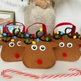 thumbnail image 4 of Wrapables Felt Reindeer Gift Bags, Holiday Decorations (Set of 6), 4 of 11