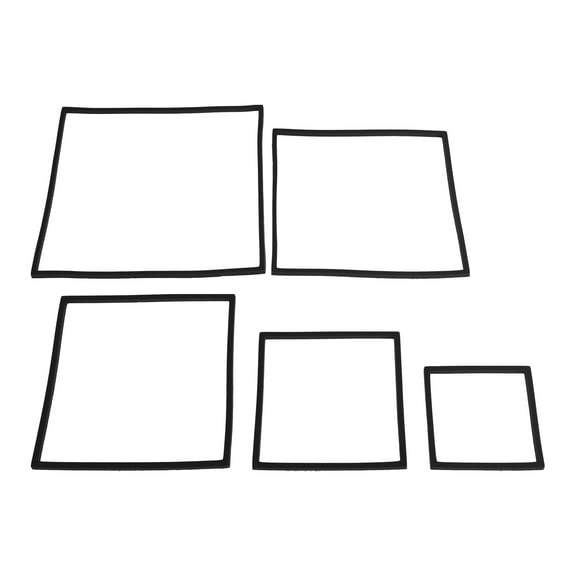 Unique Bargains Fish Feeding Ring, Floating Plant Corral Fish Tank Plant Corral Set for Aquarium Accessories 5pcs Black