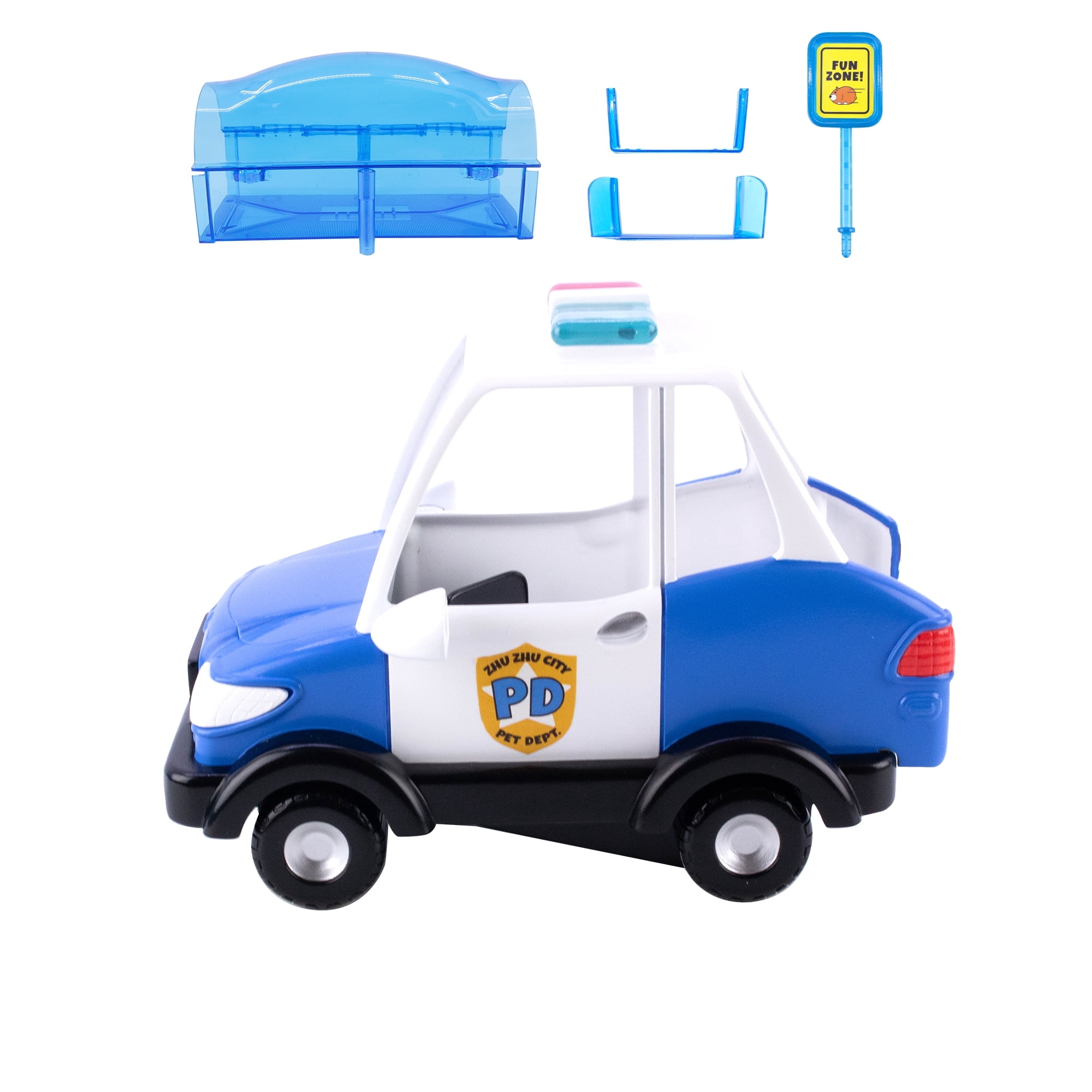 Ensemble de jeu ZhuZhu City Police Car, véhicule interactif pour ZhuZhu Pets, enfants âgés de 4 ans et plus