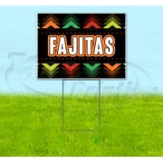 Fiesta Fajitas (18" x 24") Yard Sign, Includes Metal Step Stake