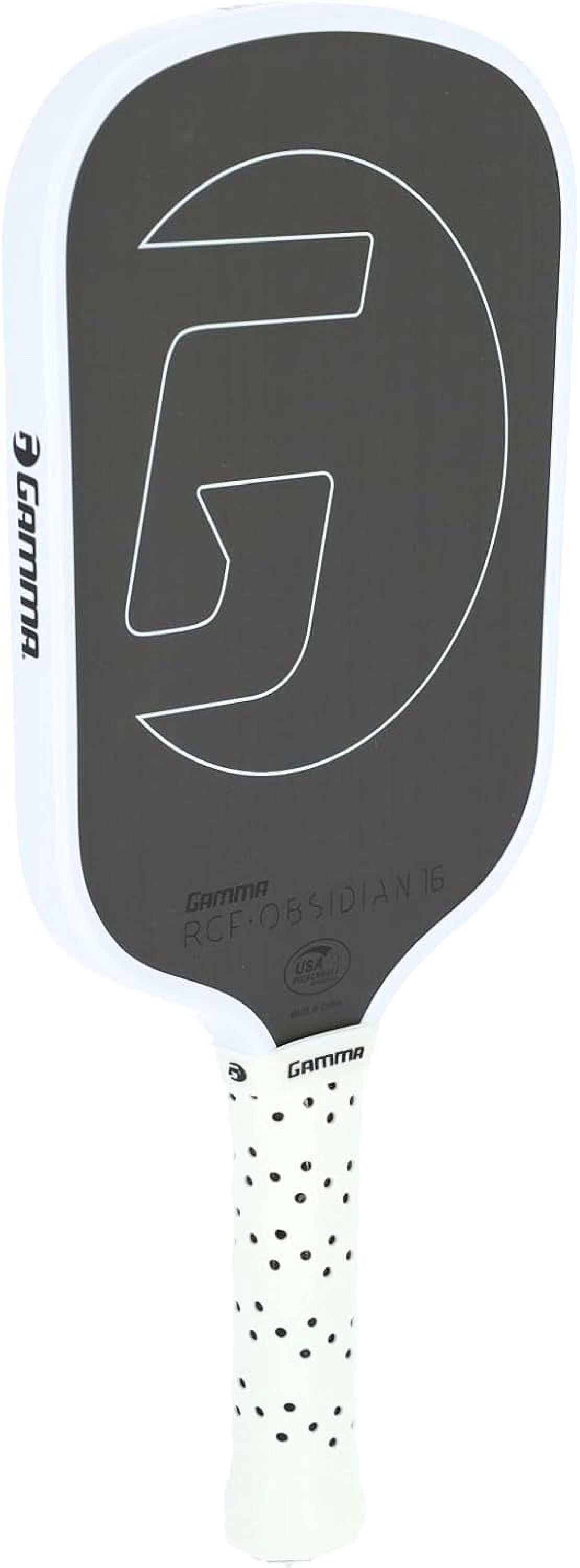 GAMMA Obsidian 16 Raw Carbon Fiber Pickleball Paddle with 16mm Core, 8.3 oz.