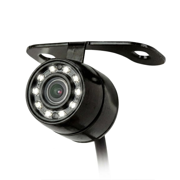 Car Backup Camera, Rear View Reverse Parking Camera with 8 LED Night Vision, Wide Angle, Waterproof, With 6m Cable, Black