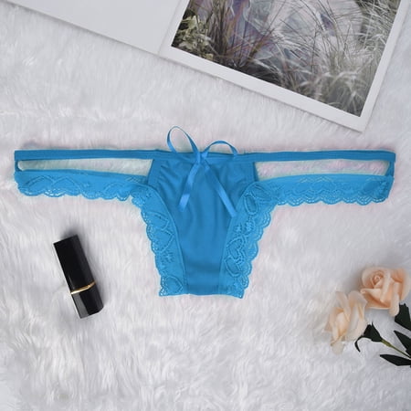 

QWANG Women s Sexy Lingerie Lace Open Thong Panties G-Pants Lingerie Pajamas