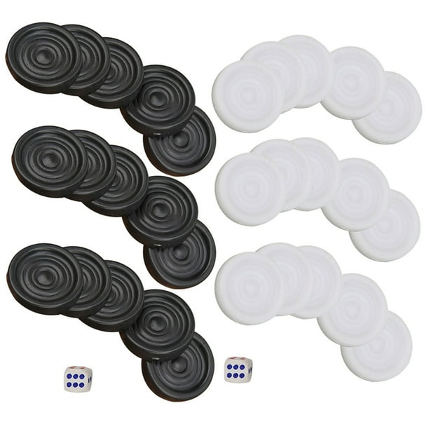 Juego De Damas De Backgammon Y Negro De Plástico, Juguete Para Niños Para La Familia