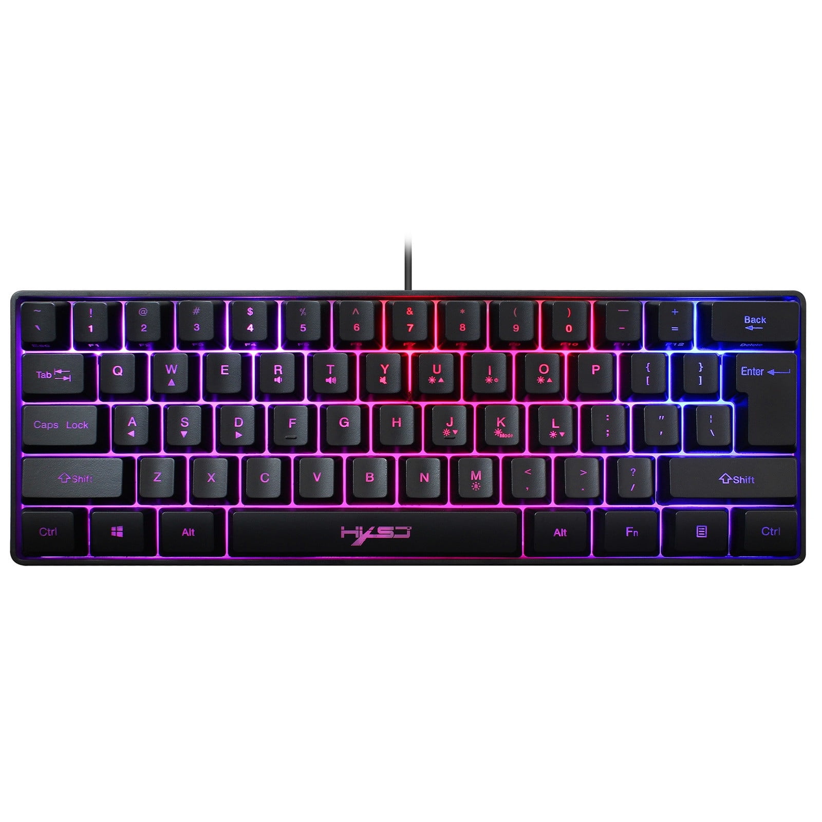 Color : Mint Green Backlight Retro Punk Keyboard Game Office Home Wired Mechanical Keyboard Round Key Cool Backlight Laser Engraving 