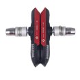 thumbnail image 1 of sweethay 1 par de pastillas de freno silenciosas para bicicleta de montaña y carretera, soporte de freno en V para freno de bicicleta , Ciclismo rojo, 1 of 6