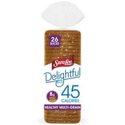 Sara Lee Delightful Healthy Multi Grain Sandwich Bread, 20 Oz Loaf of Multigrain Bread