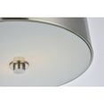 thumbnail image 4 of Indoor Modern Home Decor Bright Hazen 2 Light 12" Burnished Nickel Flush Mount, 4 of 6