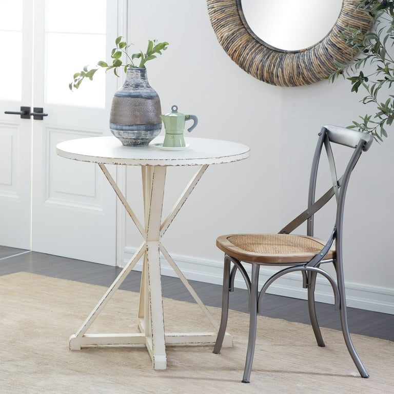 White wood accent table discount