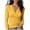 Yellow, variant on Bxsruta Womens Wrap Tops Deep V Neck Long Sleeve Shirts Ruched Casual Blouses