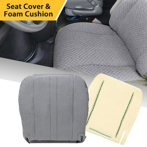Driver Bottom Seat Cover   Foam Cushion For Chevy Express GMC Savana Van 03-14