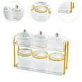 thumbnail image 6 of WeiLaiKeQi Nuts Candy Container Snack Tray with Lid with Stand Snacks Serving Platter Divided Dried Fruit Dish for Kitchen Cookies Clear, 6 of 9