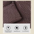 thumbnail image 2 of Bolso Mano Bolso Hombro Femenino Tejido PU Con Monedero (café), 2 of 6