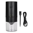 thumbnail image 3 of Molinillo de café eléctrico portátil con botón de encendido y apagado fácil, fresa cónica de cerámica, grano ajustable para picnic en oficina. Negro, 3 of 10