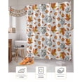 thumbnail image 7 of Thanksgiving Fall Pumpkin Fall Leaves Wood Plaid Shower Curtain Set ，Waterproof Fabric Shower Curtains Shower Curtains for Bathroom,Bathroom Decor 72"x72", 7 of 7