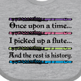 thumbnail image 4 of Inktastic Funny Flute Music Quote Boys or Girls Baby Bib, 4 of 4