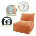 thumbnail image 6 of Majestic Home Goods Decorative Villa Orange Bean Bag Chair Lounger, 6 of 6