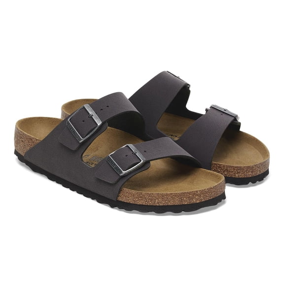 Birkenstock Unisex Arizona BS Birko-Flor Velvet Gray Sandals 10 W / 8 M US