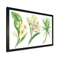 thumbnail image 2 of Designart 'Yellow Flowers and Tropical Foliage XII' Traditional Framed Art Print, 2 of 4