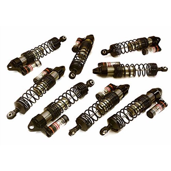 Ensemble de Chocs Piggyback CNC Maillé (8) pour Traxxas Échelle 1/10 E-Maxx Sans Balais