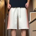 thumbnail image 2 of Khunlpohl Summer Shorts for Mens Fashion Loose 6 Inch Short Pants Elastic Waist Drawstring Casual Shorts, 2 of 6