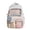 Blue, variant on Backpack for kids with Cute Bow Tie Printed School Bag Clear Front Pocket & Lace Trim Detail Bookbag Kawaii Casual Travel Daypack Bag for Student