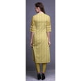 thumbnail image 4 of Bimba Kurti Droit Décontracté Imprimé Manches 3/4 Robe Kurta Longue pour Femmes, 4 of 6