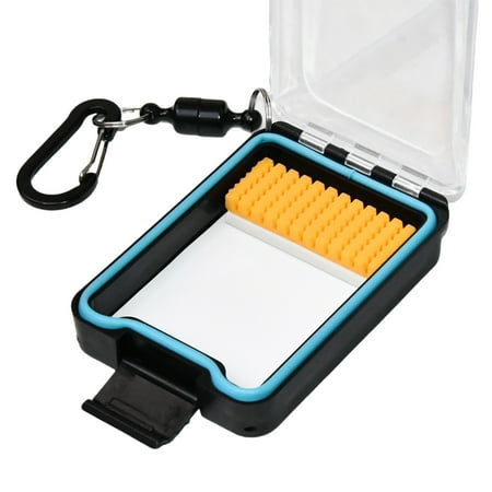 Double Side Tackle Organizers Float Storage Box Waterproof Floating Bobber Indicator Case with Lanyard Multi Compartment
