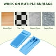 thumbnail image 4 of Uxcell 4 Pack 1.57" TPR Non-Slip Door Stoppers for Bottom Door Stop Wedge, Blue, 4 of 6